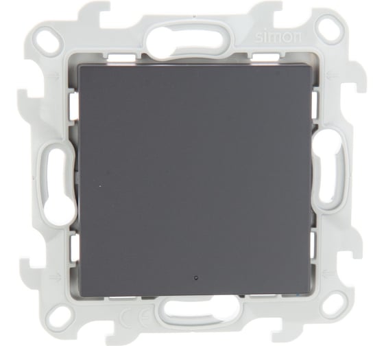 Изображение товара Переключатель с подсветкой Simon графит 2450204-038
