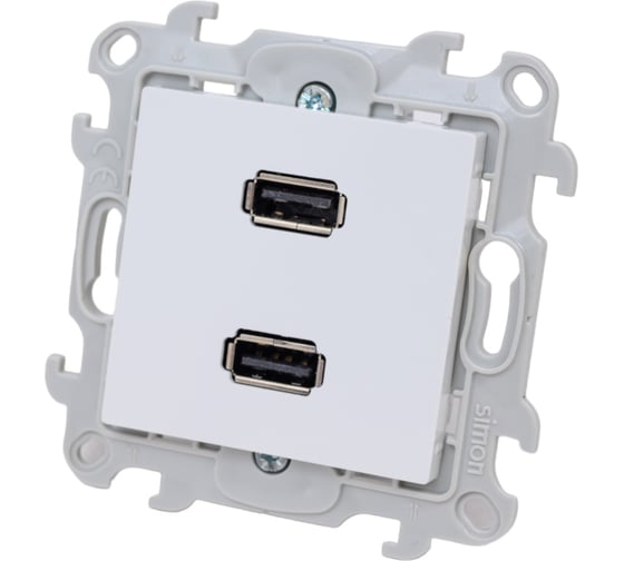 Изображение товара Коннектор Simon 2хUSB, бел 2411090-030