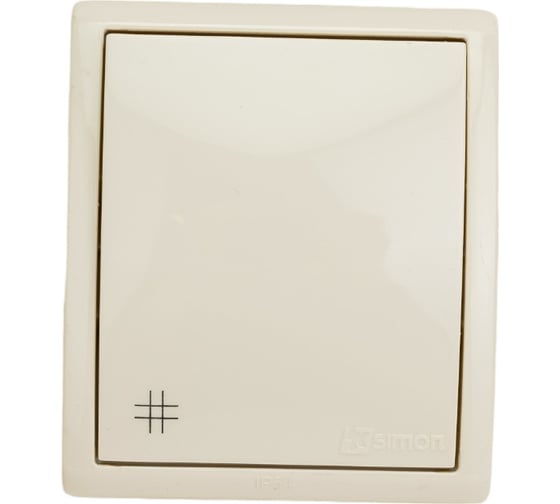 Изображение товара Одноклавишный проходной выключатель Simon с 3-х мест перекрёстный, IP54, 10А 250В, S15 A 1594251-031