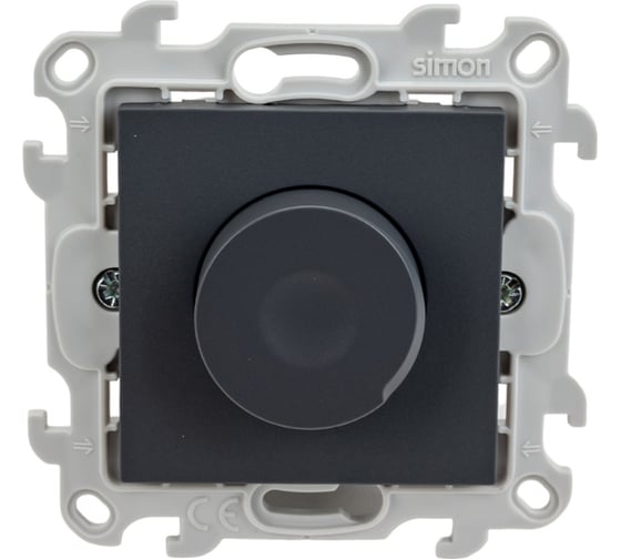 Изображение товара Светорегулятор Simon 450В, графит 2410313-038