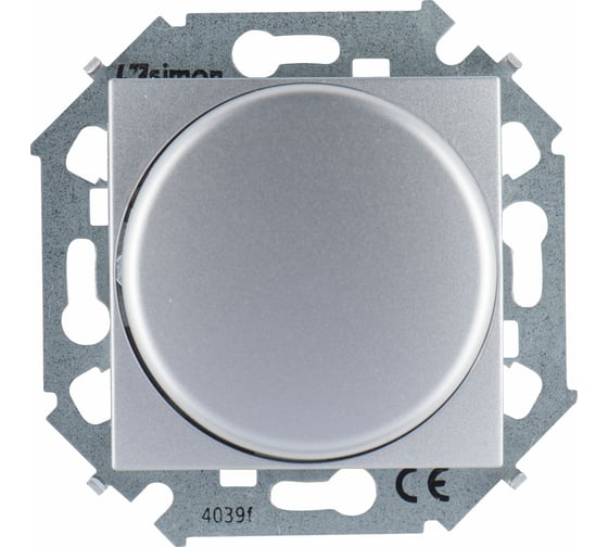 Изображение товара Поворотно-нажимной регулятор напряжения Simon электронный, переключатель, 500Вт 230В 1591790-033