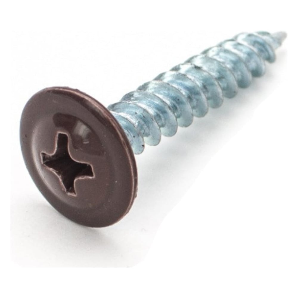 Изображение товара Саморез Доброга пресс-шайба 4.2x16 цинк коричневый 100 шт