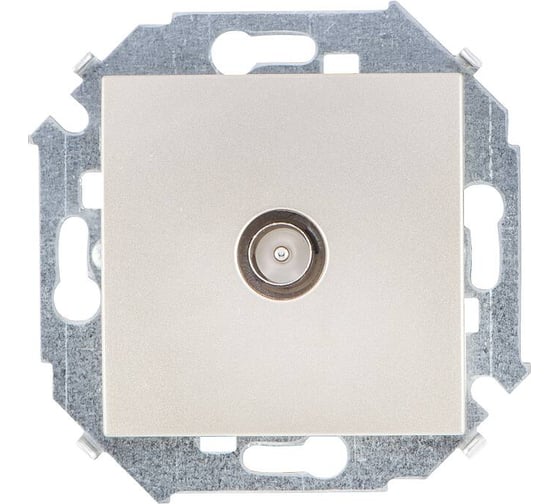 Изображение товара TV розетка Simon одиночная, винтовой зажим, шампань 1591475-034