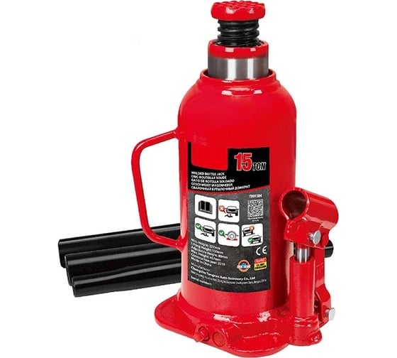 Изображение товара Бутылочный гидравлический домкрат Torin 15 т TH91504