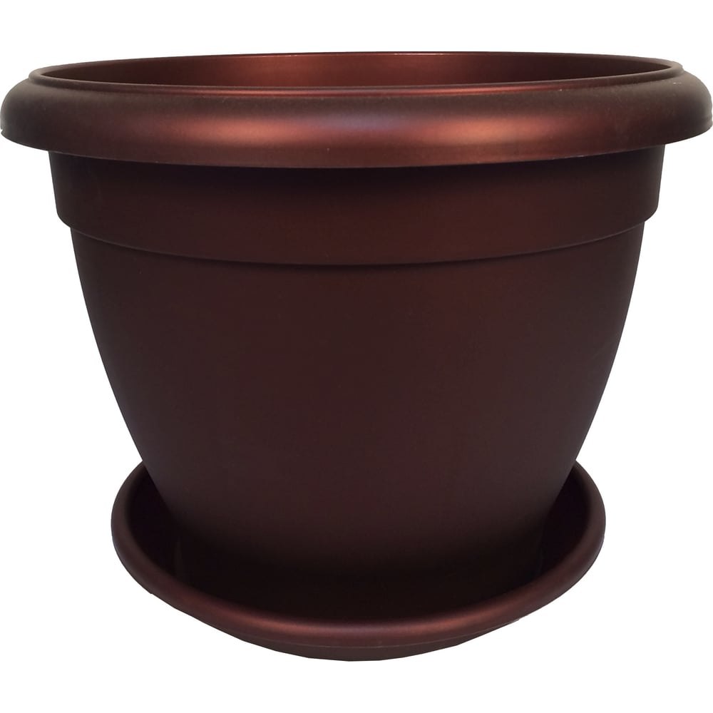 Изображение товара Цветочный горшок Тек-А-Тек Le Jardin 2 d=20 бронза бордо разборный