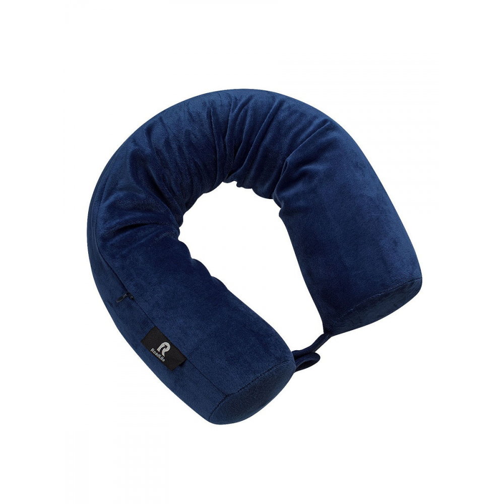 фото Подушка для путешествий roadlike с эффектом памяти, синяя twist pillow-2