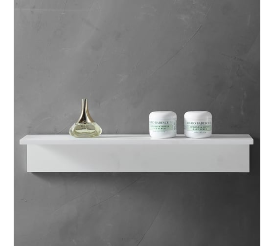 Изображение товара Полочка для ванной комнаты ABBER Stein белая матовая AS1654