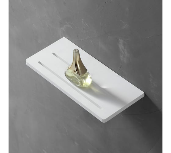 Изображение товара Полочка для ванной комнаты ABBER Stein белая матовая AS1653