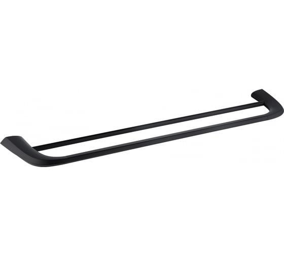 Изображение товара Полотенцедержатель ABBER Nord двойной, черный матовый AA1553B