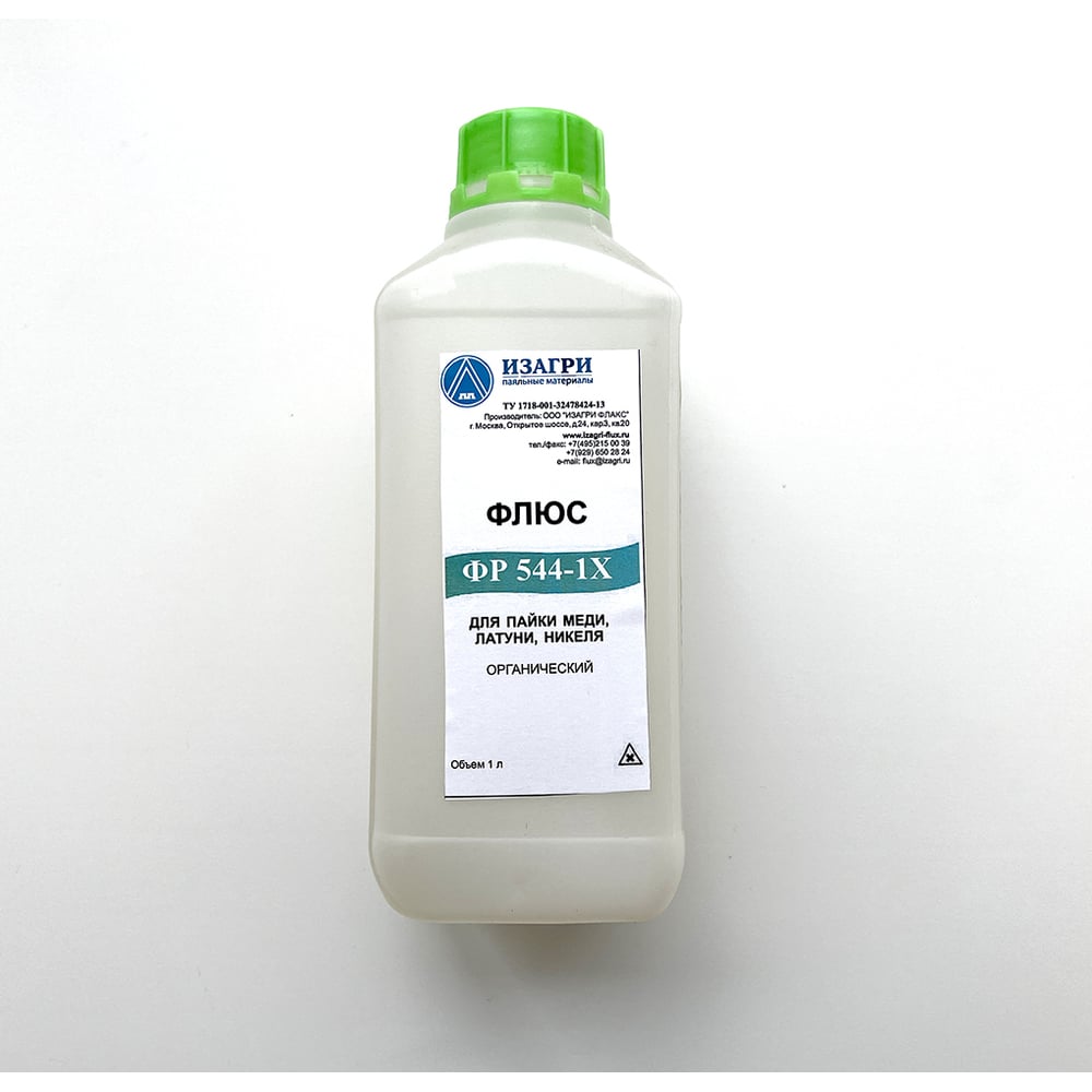 Изображение товара Флюс ФР 544-1Х ORH1 1 л для пайки олово медь свинец никель