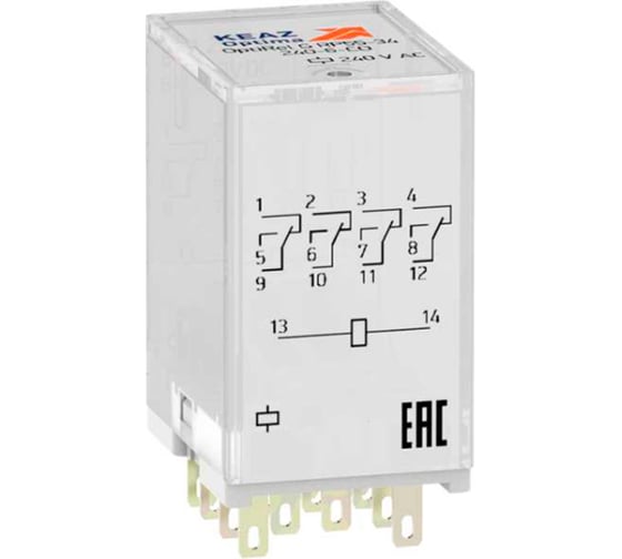 Изображение товара Промежуточное реле КЭАЗ OptiRel G RP55-34-12D-6-CO 281123