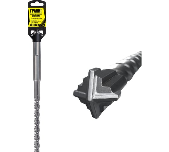 Изображение товара Бур Quadro-X (16x940/800 мм; SDS-max) ГРАНИТ 816940