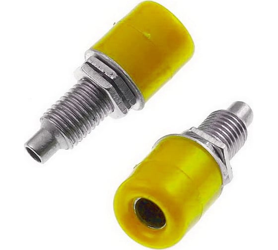 Изображение товара Гнездо Pro Legend Banana желтый, на панель под пайку PL2486