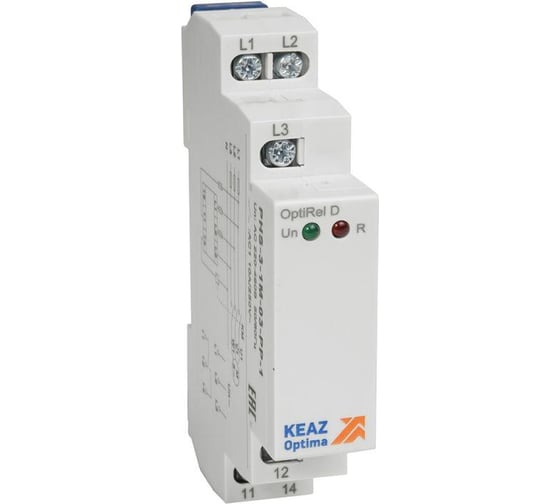Изображение товара Реле контроля фаз КЭАЗ OptiRel D PHS-3-1M-03-PP-1 чередования обрыва фаз 3Ф 1СО 331988