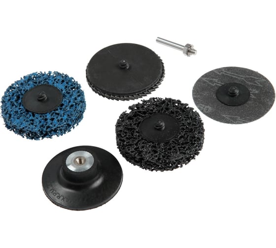 Изображение товара Набор кругов по нержавеющей стали 2 коралловых, лепестковый, шлифовальный 75 мм ТУНДРА 9718202