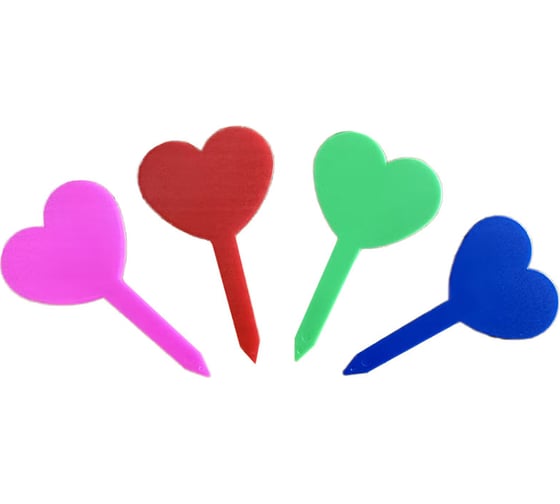 Изображение товара Садовые таблички PARK сердечки, набор 25 шт 985473