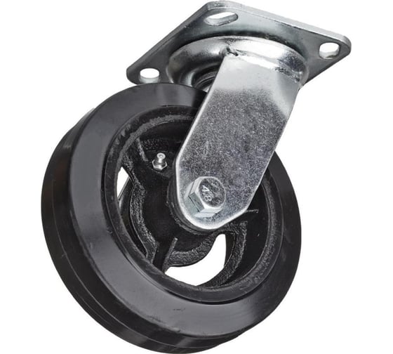 Изображение товара Колесо для тележки поворотное SCd 160, литая резина, без тормозов, 160 мм ООО Комус 400722