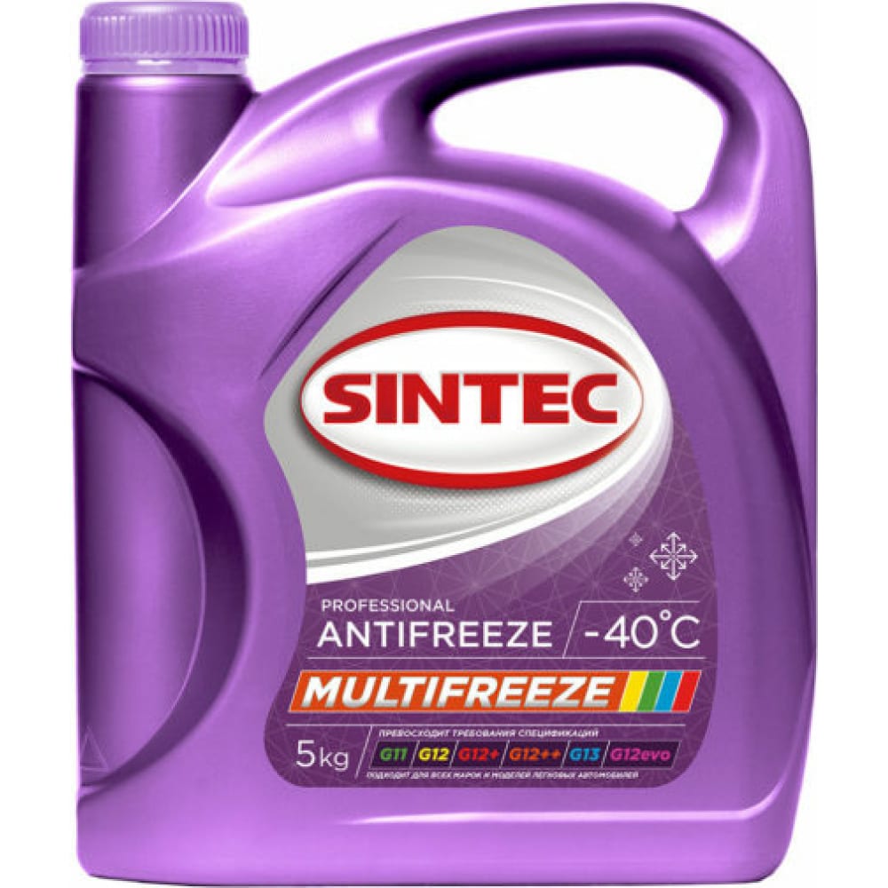 фото Антифриз sintec 5 кг, multifreeze, 800534