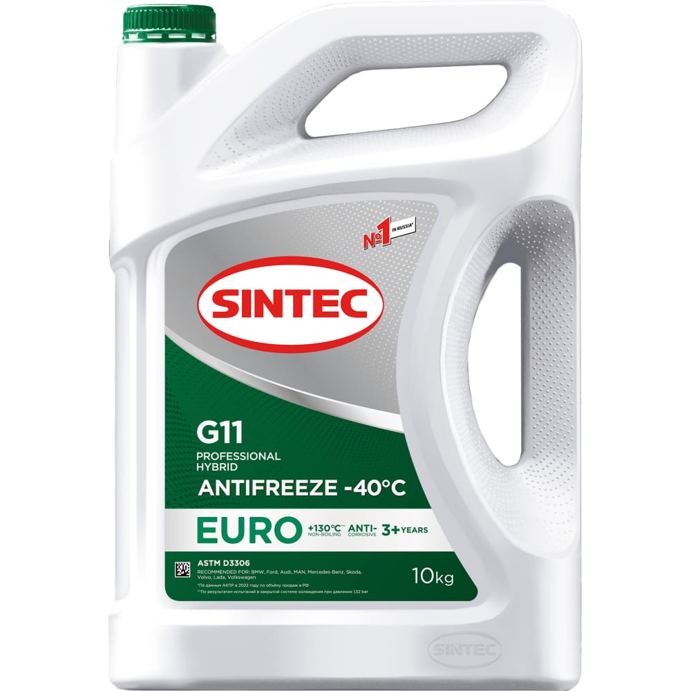 Антифриз Sintec антифриз sintec euro g11 5 кг зеленый 990554