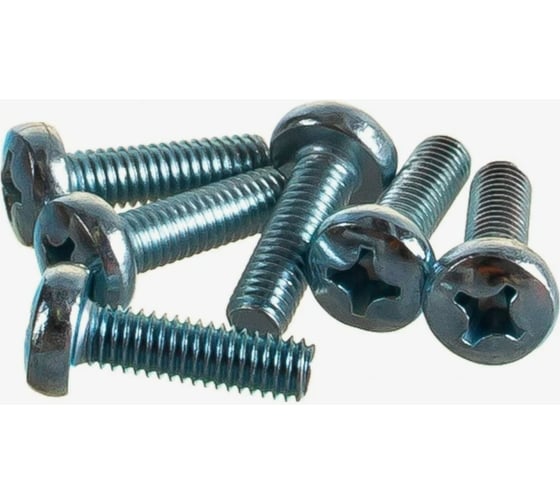 Изображение товара Винт Доброга с полуцилиндрической головкой, М6x80 мм, DIN 7985, 5 шт. ЦБ-00020833