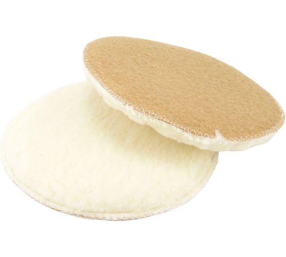 Изображение товара Насадка-овчина полировочная с липучкой и поролоном (2 шт; 150 мм) АвтоDело 44067 10218