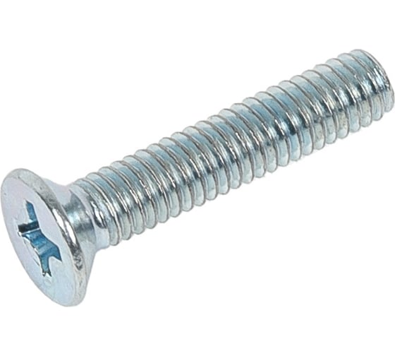 Изображение товара Винт Доброга с потайной головкой, М6x20 мм, цинк, DIN 965, 250 шт. ЦБ-00033768