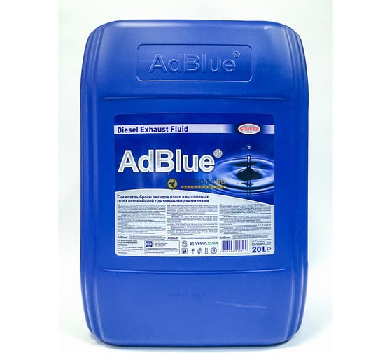 Изображение товара Жидкость AdBlue Sintec 20 л, для системы SCR дизельных двигателей, 805