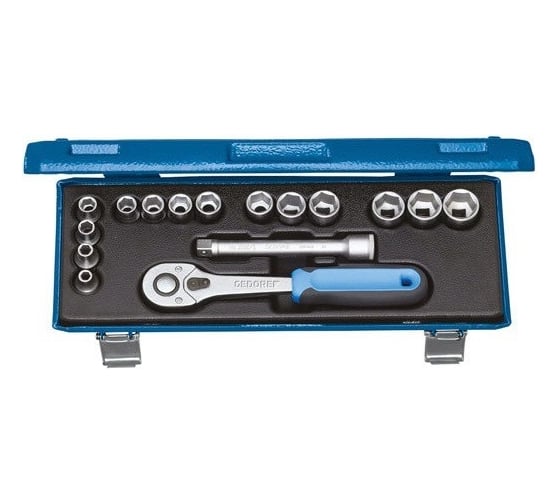 Изображение товара Набор торцевых головок (16 шт; 6-19 мм; 3/8DR) GEDORE 2682893