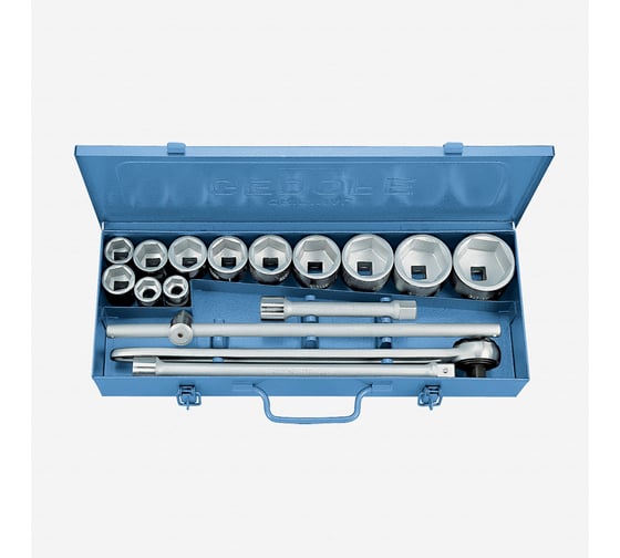 Изображение товара Набор торцевых головок (16 шт; 22-60 мм; 3/4DR) GEDORE 6281150
