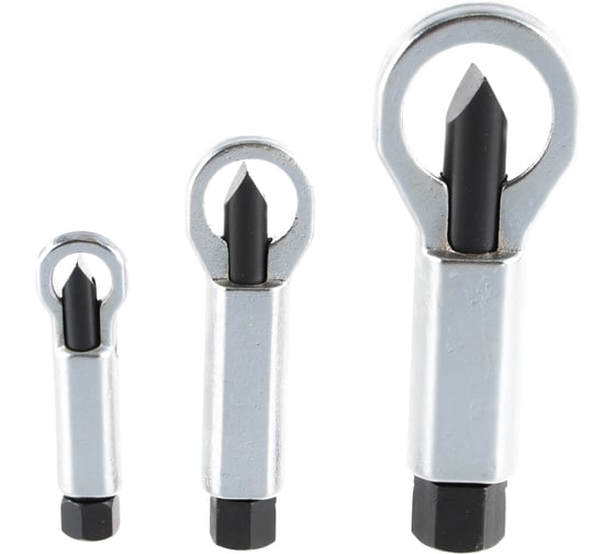 Изображение товара Набор стальных съемников STAYER для прикипевших гаек, 3 шт. 43213-H3