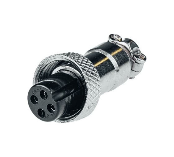 Изображение товара Авиационный разъем 4-pin гнездо GF-AV4F Giraffe уп. 10шт gf0361.1