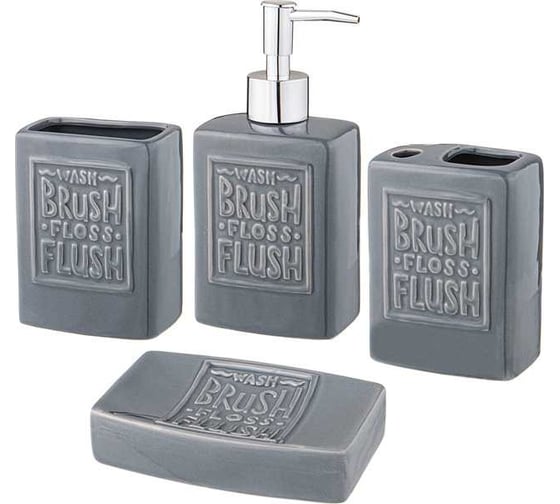 Изображение товара Набор для ванной комнаты Lefard 4 предмета, 370 мл 755-1016