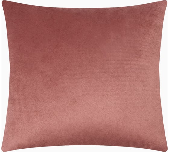 Изображение товара Декоративная подушка Этель цвет пыльная роза, 30х30 см, велюр 9849751