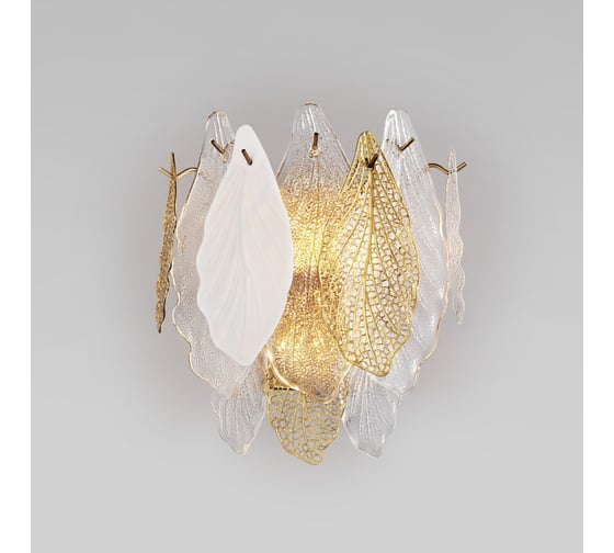 Изображение товара Настенный светильник Bogate's с фактурным стеклом 369/3 золото a065317