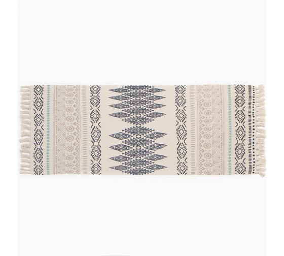 Изображение товара Коврик Этель "Узоры" 60х150 см, 50% хлопок, 50% п/э 9689055
