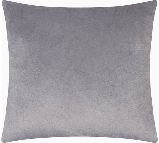 Изображение товара Декоративная подушка Этель цвет серый, 30х30 см, велюр 9849753