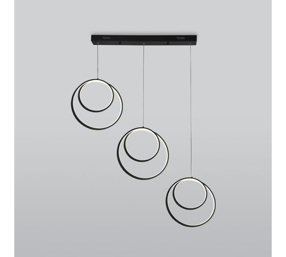 Изображение товара Подвесной светодиодный светильник Eurosvet в стиле минимализм 90308/3 черный a060657