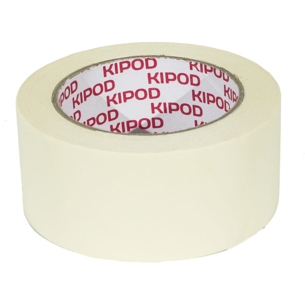 Креповая малярная лента KIPOD лента атласная 12 мм × 23 ± 1 м светло лимонный 51