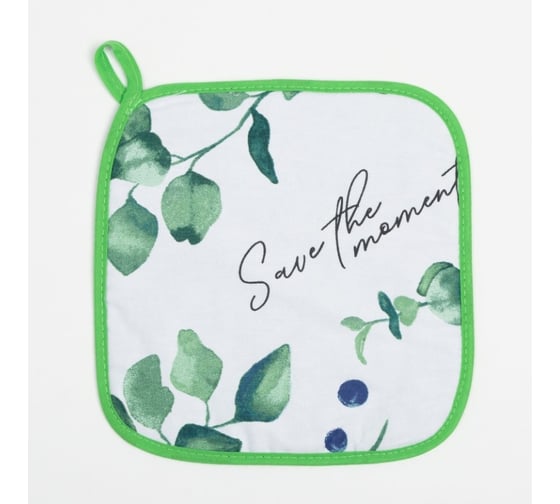 Изображение товара Прихватка Этель Eucalyptus 19x19 см, 100% хлопок, саржа 190 г/м2 7584031