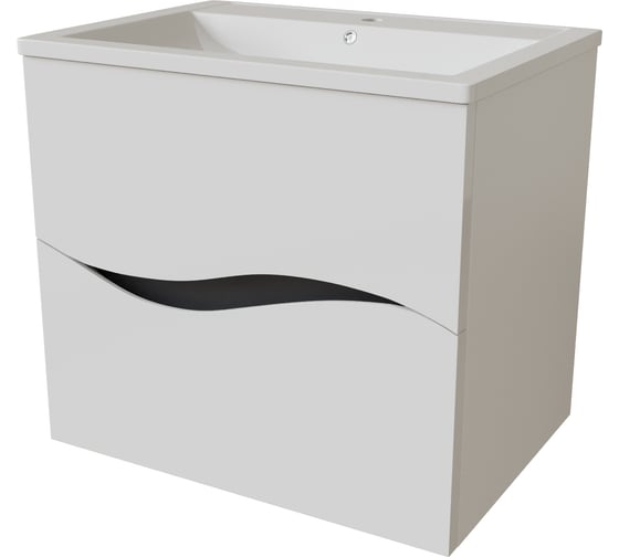 Изображение товара Тумба д/ванной MIXLINE "Лайф-60" подвесная под умывальник Марго-60 ПВХ 553031