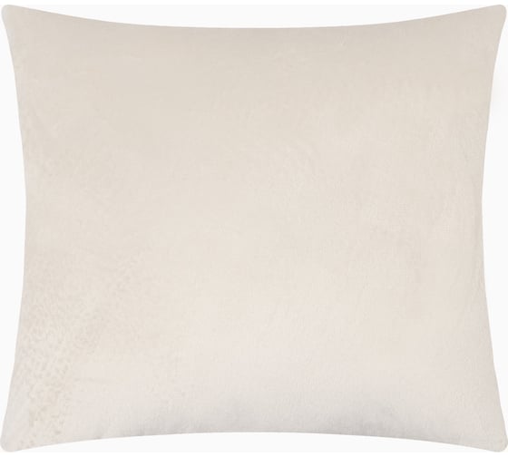 Изображение товара Декоративная подушка Этель цвет молочный, 30х30 см, велюр 9849750