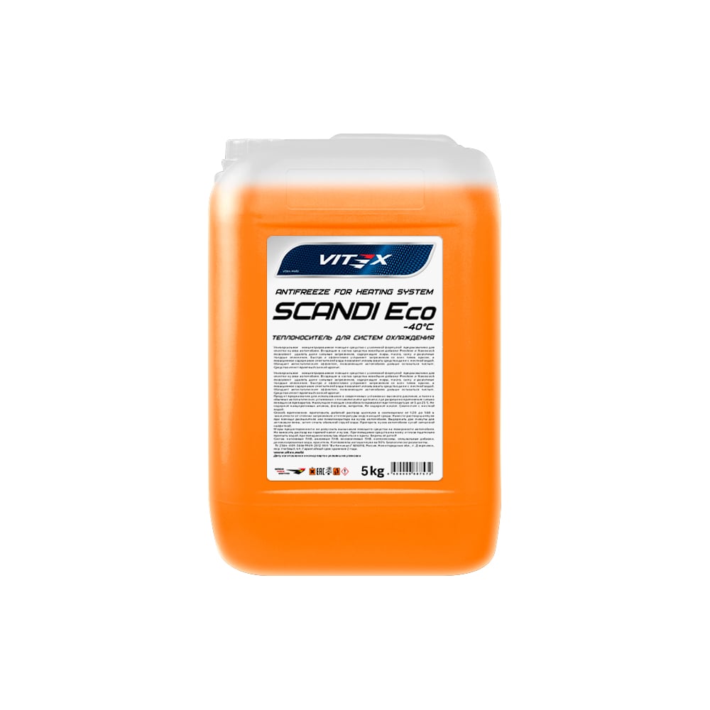 Изображение товара Антифриз для системы отопления VITEX Scandi ECO -30С оранжевый 5 кг v117605
