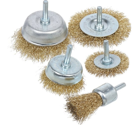 Изображение товара Щетка для дрели со шпилькой, 5 шт BARTEX 308981