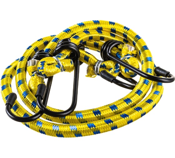 Изображение товара Стяжка для крепления груза DolleX эластичная, 8 мм х 40 см, 2 шт SPD-02