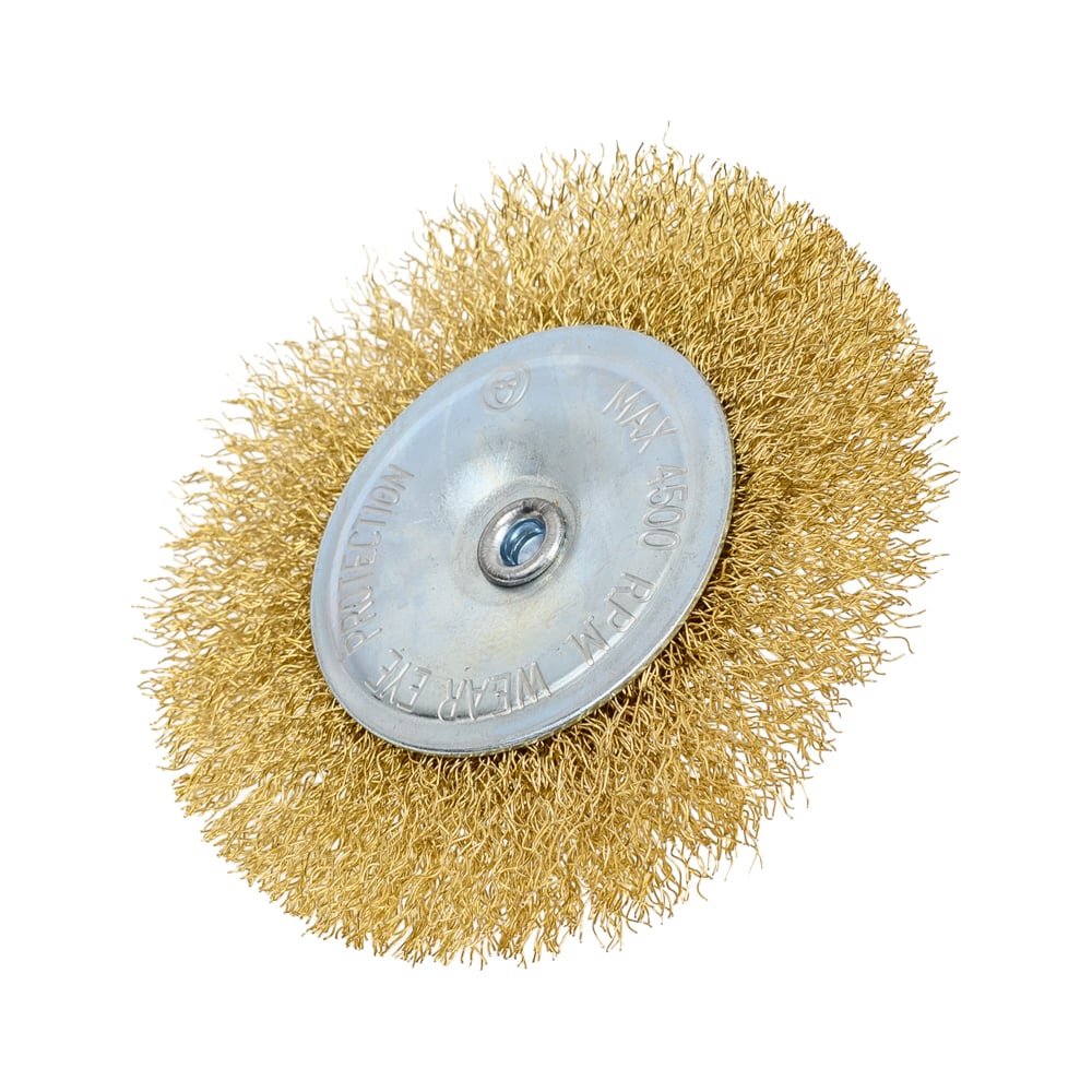 Изображение товара Щетка для дрели плоская 100 мм со шпилькой BARTEX 265907