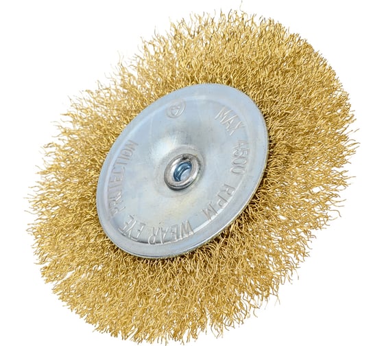 Изображение товара Щетка для дрели плоская 100 мм, со шпилькой BARTEX 265907