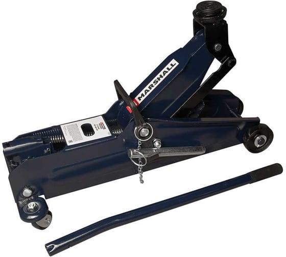 Изображение товара Подкатной гидравлический домкрат MARSHALL 3т, 135-385 мм, с фиксатором в кейсе MR1042