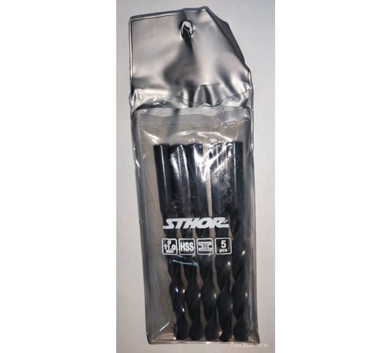 Изображение товара Сверло по металлу HSS 11 мм STHOR набор 5 штук 21100