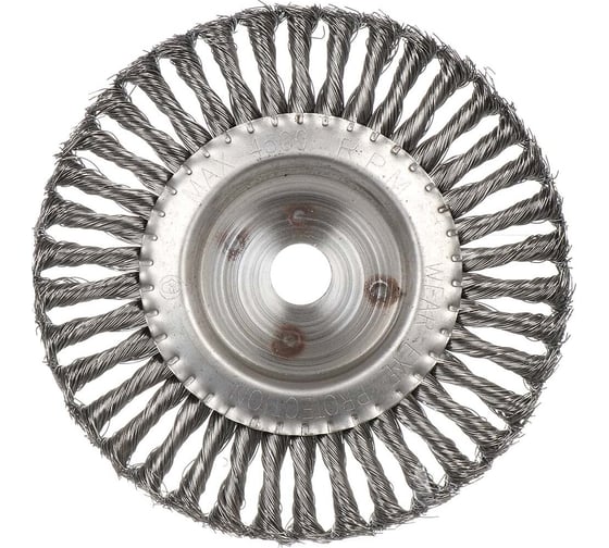 Изображение товара Щетка плоская для ушм 200x0.5x22.2 мм, крученая проволока BARTEX 364695