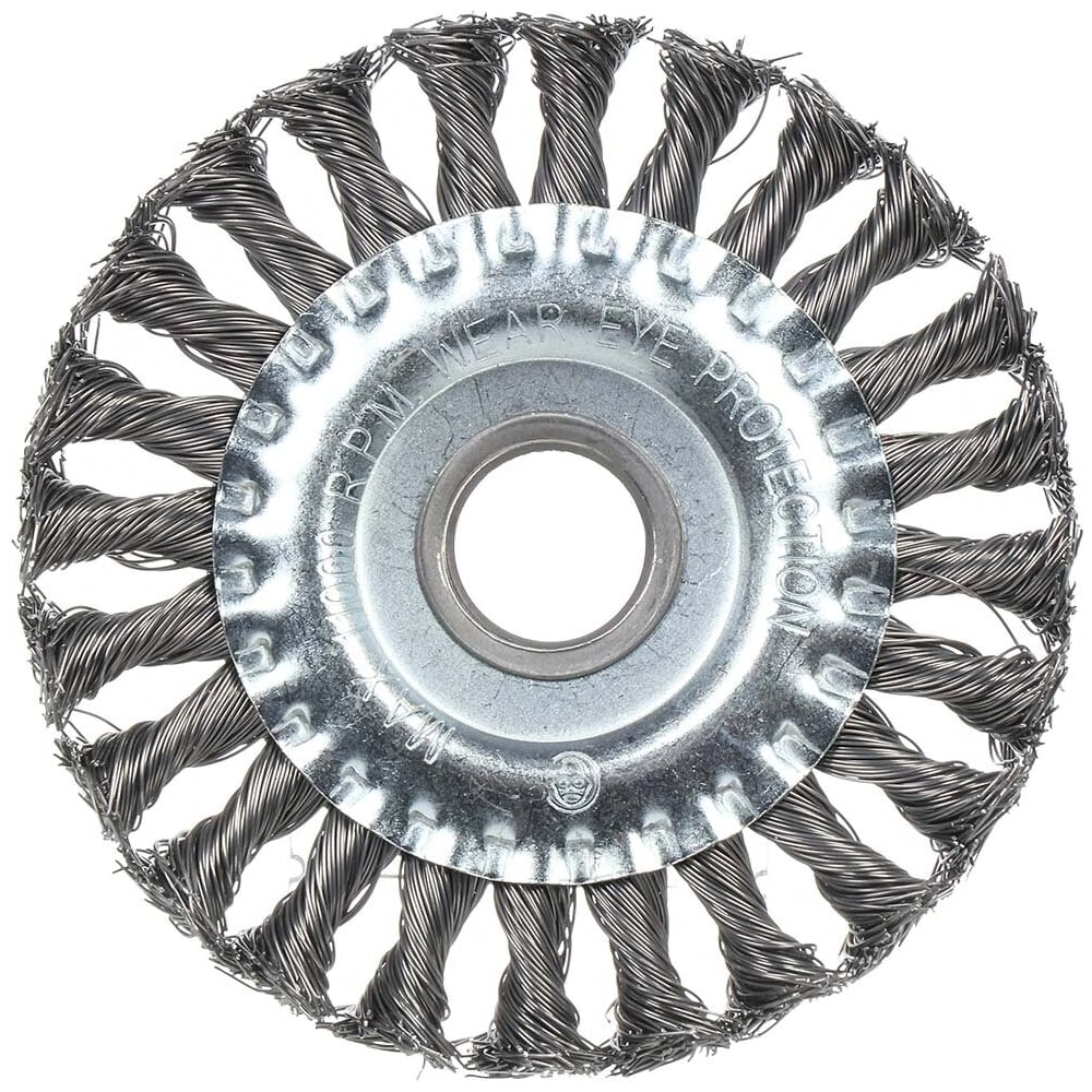 Изображение товара Щетка для ушм 125x0.5x22.2 мм, плоская, крученая проволока BARTEX 364694